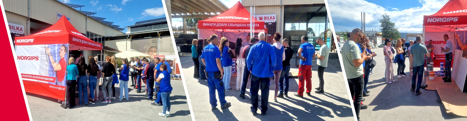 Пролетна серия представяния на NORGIPS готови шпакловъчни смеси