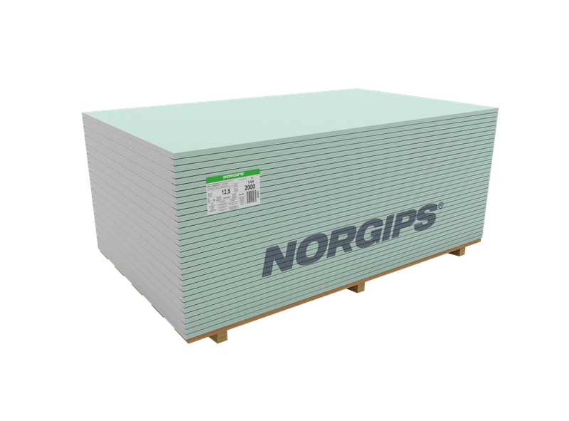 NORGIPS S GKBI 12,5 мм тип Н2