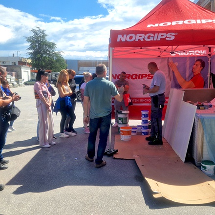Пролетна серия представяния на NORGIPS готови шпакловъчни смеси